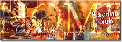 Produktbild von 120 x 40 cm Bild auf Leinwand Home abstrakt 5719-SCT deutsche Marke und Lager  -  Die Bilder / das Wandbild / der Kunstdruck ist fertig gerahmt