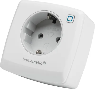 Produktbild von Homematic IP Schaltsteckdose HMIP-PS für Smart Home Hausautomation weiß -