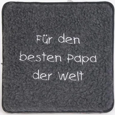 Produktbild von Schurwoll-Sitzkissen - für den besten Papa der Welt - 30006