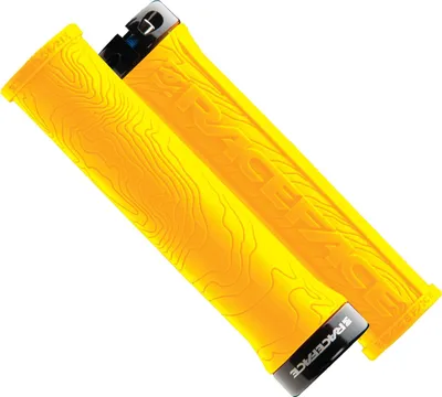 Image de Poignées Race Face Half Nelson 29 mm jaune avec verrouillage AC990064