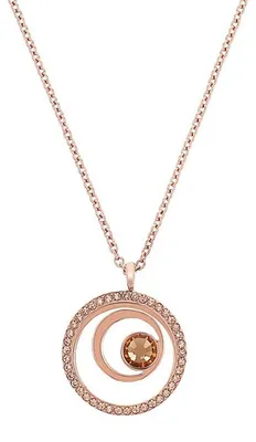 Produktbild von s.Oliver Damen Halskette 2040615 Edelstahl Crystals roségold IP