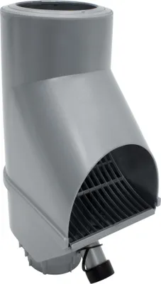 Produktbild von Jardinion Regenwasserfilter, Fallrohr Laubabscheider Silber 30,5 x 12 x 17,5cm Regenwassersammler für Fallrohr DN75, DN85, DN100