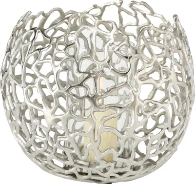 Produktbild von Windlicht Fidan Aluminium H 17cm silber Stückpreis
