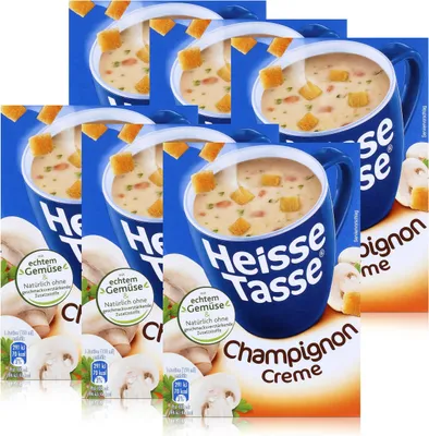 Produktbild von Heisse Tasse Champignon Creme 3 Beutel á 14g Tassensuppe (6er Pack)