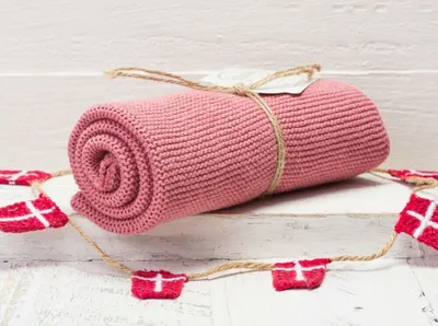 Produktbild von Solwang Küchentuch ANTIKES ROSA gestrickt Putztuch Geschirrtuch Handtuch Gäste