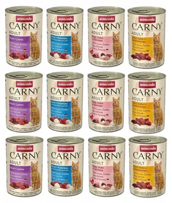 Produktbild von ANIMONDA Carny Adult Geschmacksmischung für Katzen 12x400g