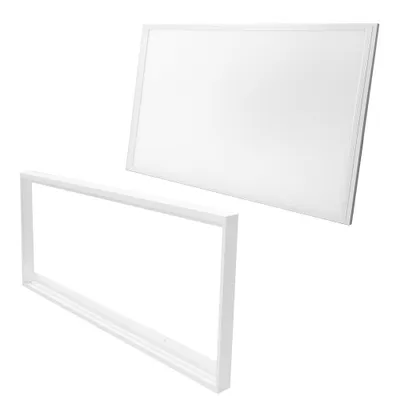 Produktbild von 60x30 LED Deckenleuchte Panel Aufputz Deckenlampe wandleuchte 24 Watt inkl. Aufbaurahmen 4000K Neutralweiß
