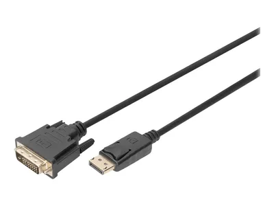 Produktbild von DIGITUS DisplayPort Adapterkabel, DP auf DVI-D, 3,0m, sw