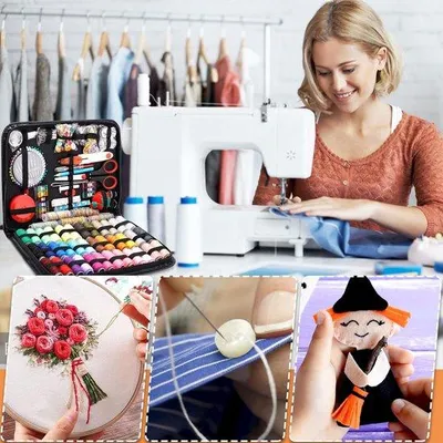 Produktbild von Famanu Nähset für Anfänger - 249-teilig, tragbar und komplett