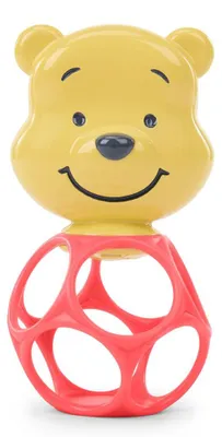 Productafbeelding van BRIGHT STARTS Kousen met rammelaar Winnie the Pooh Hunny & Shake, 2 stuks, geschikt vanaf 0 maanden
