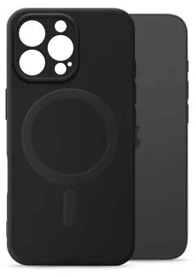 Immagine prodotto di Custodia protettiva flessibile in TPU per iPhone 16 Pro, compatibile con MagSafe, colore nero