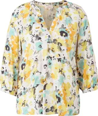 Produktbild von 29604 S Oliver, , Damen Bluse Shirt, Jersey, floral bunt, 40