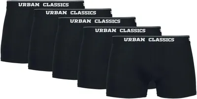 Produktbild von Urban Classics Boxershort Herren Organic Boxer Shorts 5-Pack schwarz M
