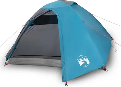 Produktbild von vidaXL Kuppel-Campingzelt 4 Personen Blau Wasserdicht