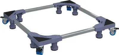 Produktbild von vidaXL Waschmaschinensockel Grau 66 x 66 x 12 cm Edelstahl