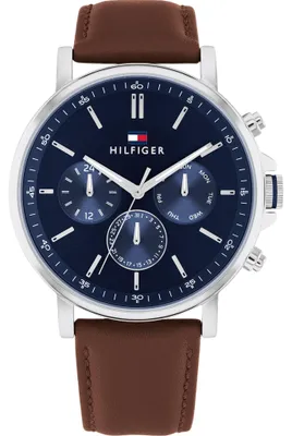 Produktbild von Tommy Hilfiger Tyson Multifunktionsuhr Blau Braun 1710585