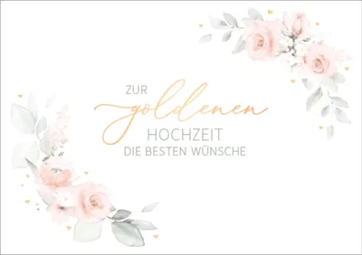 Produktbild von Glückwunschkarte "zur goldenen Hochzeit"