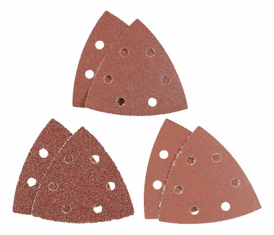 Image de kwb 492800 Papier abrasif delta Granulométrie 40, 120, 240 (Ø) 93 mm 5 pces