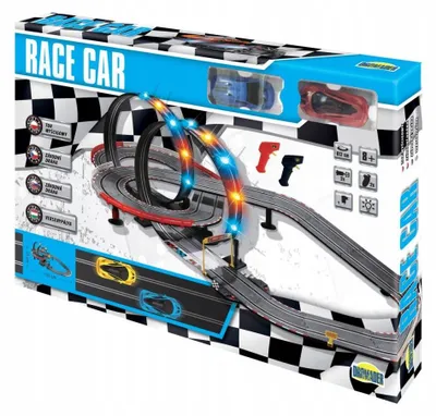 Produktbild von Dromader Race Car Autorennbahn 155 cm für Kinder ab 8 Jahren