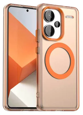 Obrázek produktu pro Magnetické pouzdro pro Xiaomi Redmi Note 13 Pro+ 5G , tenké matné průsvitné nárazuvzdorné pouzdro Pomerančový