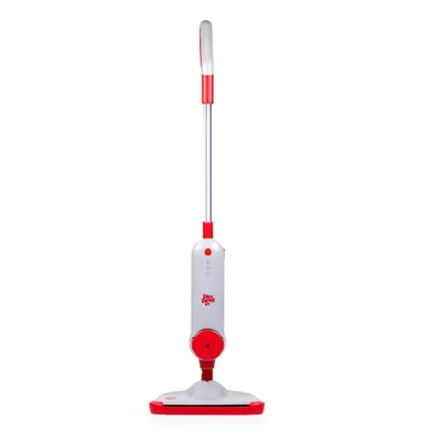 Obrázok produktu pre Parný čistič Dirt Devil DD7002- Elektrický čistič podláh 1300 W - parná metla s dosahom 7,5 metra - nastaviteľný objem pary - viacero typov podláh - nádržka na vodu 330 ml - červená/sivá