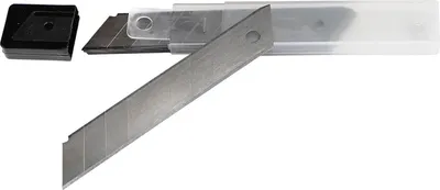 Produktbild von Teppichmesser Ersatz Cutterklingen 18mm 10 Stk. Cutter Abbrechklingen