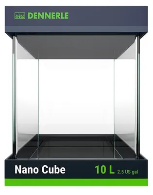 Produktbild von Dennerle Nano Cube, 10 Liter - 20 x 20 x 25 cm - Mini-Aquarium mit abgerundeten Ecken