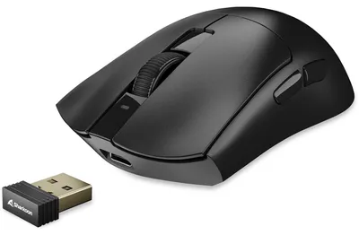 Produktbild von Sharkoon FIREGLIDER One Gaming-Maus, Kabelgebunden und Kabellos, Dual-Mode