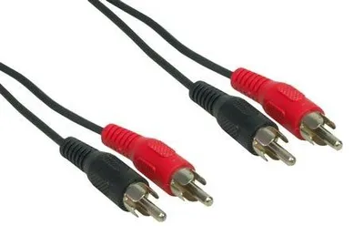 Zdjęcie produktu dla e+p B 33, 2 x RCA, Męska, 2 x RCA, Męska, 1,5 m, Czarny
