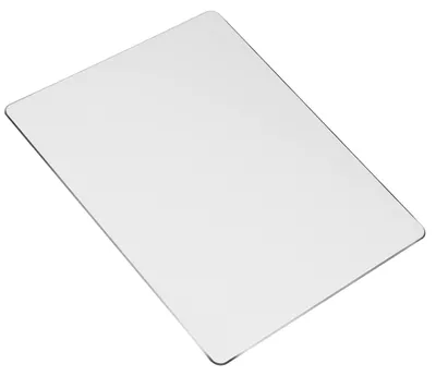 Produktbild von Mauspad aus Metall/Aluminium, doppelseitiges, hartes Mauspad, rutschfestes, wasserdichtes Mauspad für Laptop, Computer und PC, 220 x 180 x 2 mm (silber)