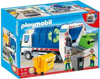 Produktbild von PLAYMOBIL 4129 - Recycling-Fahrzeug mit Blinklicht