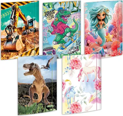 Produktbild von RNK Verlag Zeichnungsmappe "Trend" Karton A3 - Sortiment 15 Stück