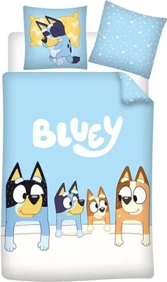 Produktbild von Bluey Bettwäsche Kinder – Bettbezug 140x200cm mit Kissen