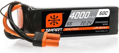 Produktbild von Spektrum SPMX40006S50 4000mAh 6S 22.2V 50C Smart LiPo Battery IC5