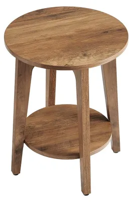 Produktbild von Beistelltisch mit Ablage - modern - braune Spanplatte - platzsparend - 40 x 50 cm