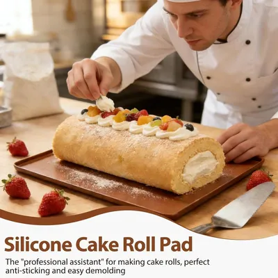 Silikon Backmatte 40 x 30 cm für Ofen und Backen