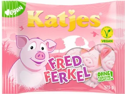 Produktbild von Katjes Fred Ferkel mit Schaumzucker süß und saulecker in Vegan 175g