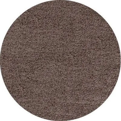 Obrázek produktu pro 200x200 (průměr) kruh Kusový koberec Life Shaggy 1500 mocca kruh