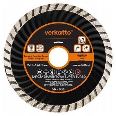 Produktbild von Verkatto Diamanttrennscheibe Super Turbo 115mm
