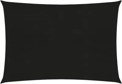 Produktbild von Sonnensegel 160 g/m² Schwarz 3x4,5 m HDPE