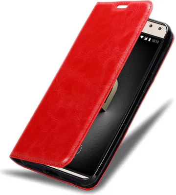 Immagine prodotto di Cadorabo custodia per Alcatel 5 custodia protettiva in rosso custodia per cellulare cover chiusura magnetica