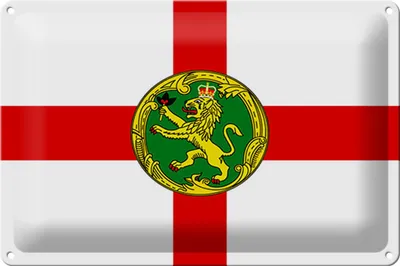 Produktbild von Blechschild Flagge Alderneys 30x20cm Flag of Alderney