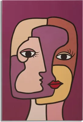 Image de Panneau mural Reddy Round multicolore, diamètre 61 cm, de Mauro Ferretti