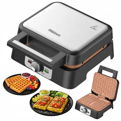 Zdjęcie produktu dla WEBBER WM16, żelazko parowe, 1600 W, ceramiczna powłoka, duży rozmiar, stal nierdzewna, regulacja temperatury