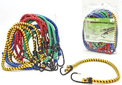 Produktbild von Spanngummi SET, 12 Stück, Größen sortiert 38+46+60+88cm, Ø 8mm