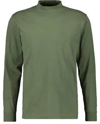 Ragman Stehkragen-Shirt langarm in grün