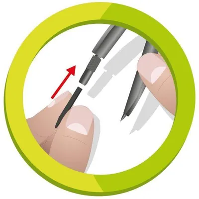 Immagine prodotto di Maped  134211 Maped Ersatz-Zirkelminen + Minen-Anspitzer, Blister