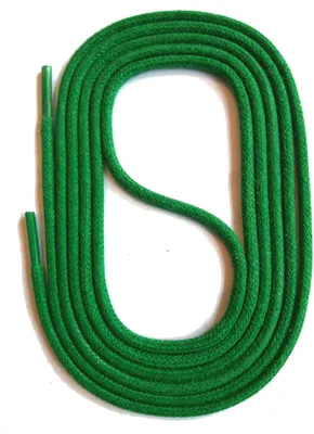 Produktbild von SNORS gewachste Schnürsenkel rund - GRÜN - 3mm - 75cm