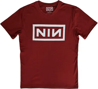 Image de T-shirt "Classic" du groupe Nine Inch Nails, modèle unie pour hommes/femmes, référence RO9612 (taille XL), couleur rouge