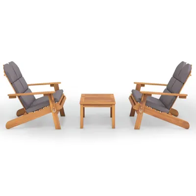 Immagine prodotto di set 3 pezzi da giardino Adirondack in legno massiccio di acacia